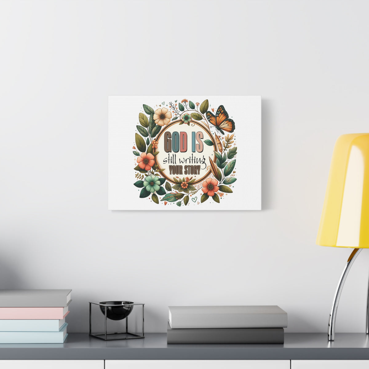 Scripture Walls God is Still Writing Bible Verse Canvas Christian Wall Art Ready to Hang Unframed-Express Your Love Gifts