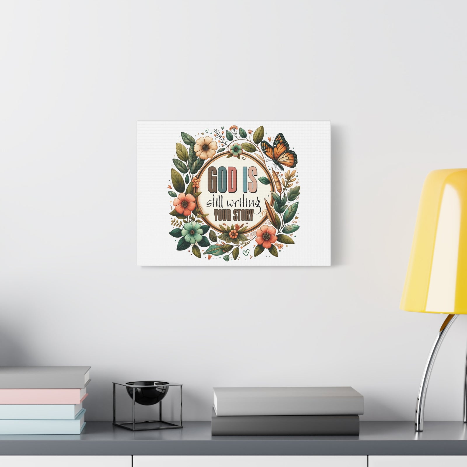 Scripture Walls God is Still Writing Bible Verse Canvas Christian Wall Art Ready to Hang Unframed-Express Your Love Gifts