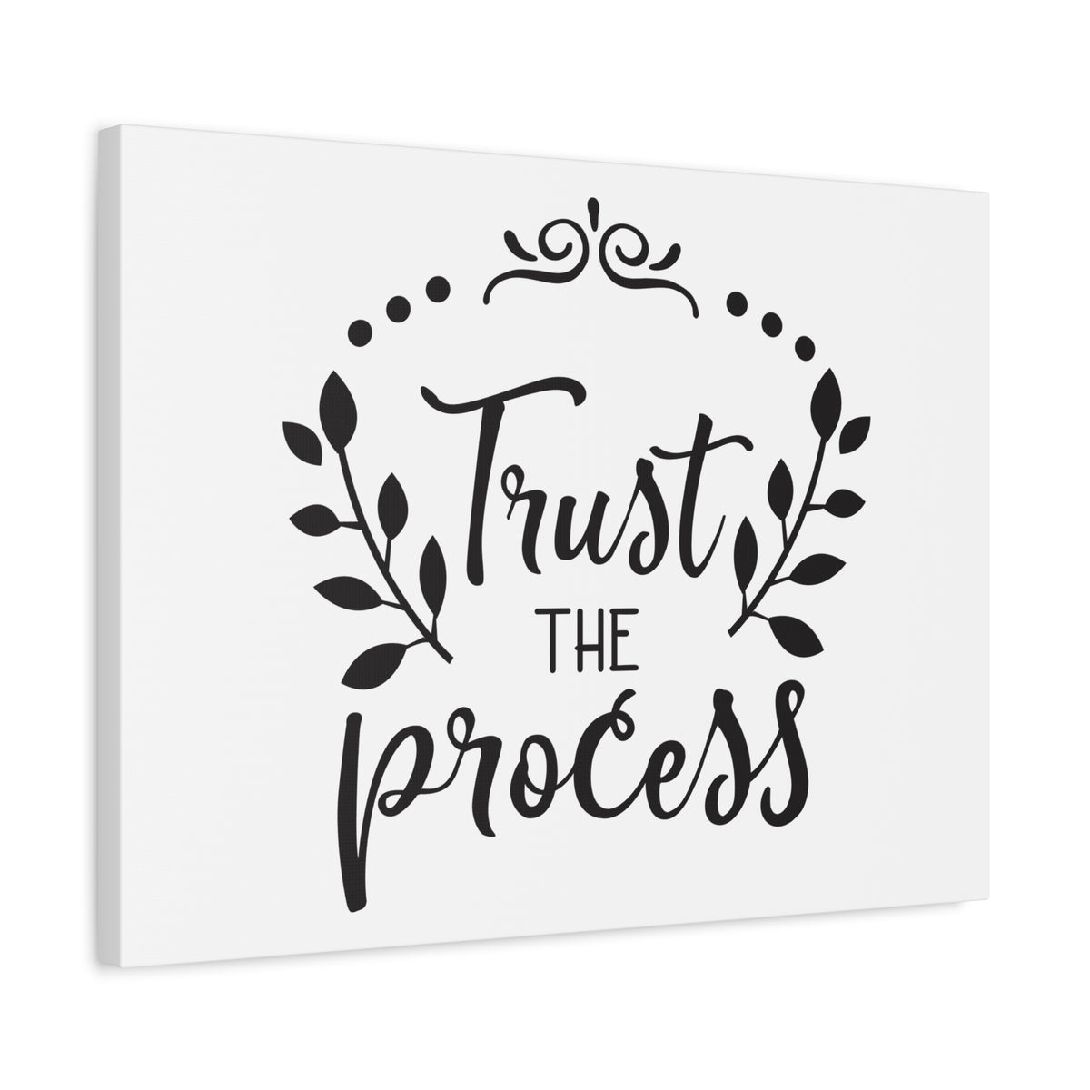 Scripture Canvas Trust The Process Psalm 37:3 Christian Wall Art Print Ready to Hang-Express Your Love Gifts