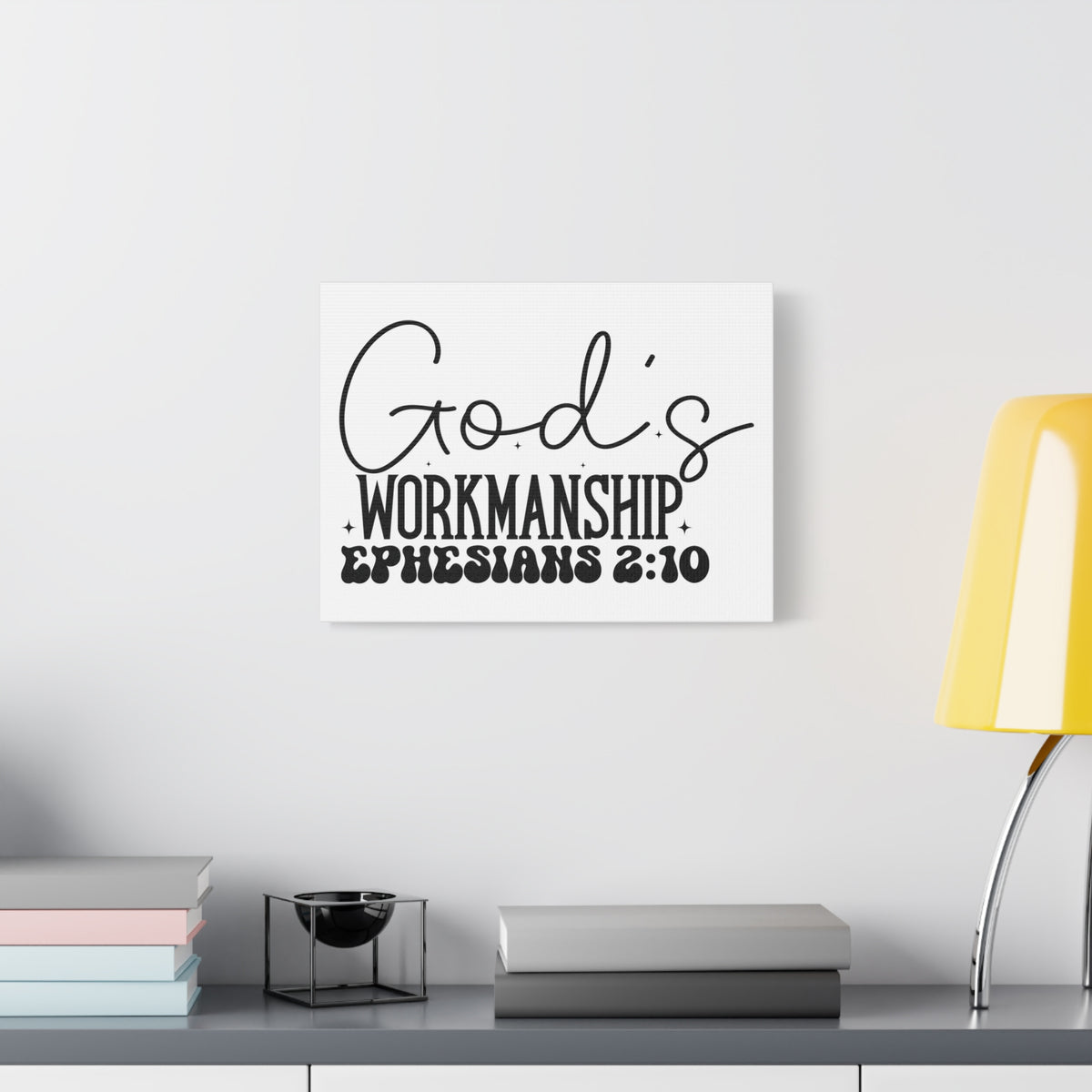 Scripture Walls Ephesians 2:10 I am God's Workmanship Bible Verse Canvas Christian Wall Art Ready to Hang Unframed-Express Your Love Gifts