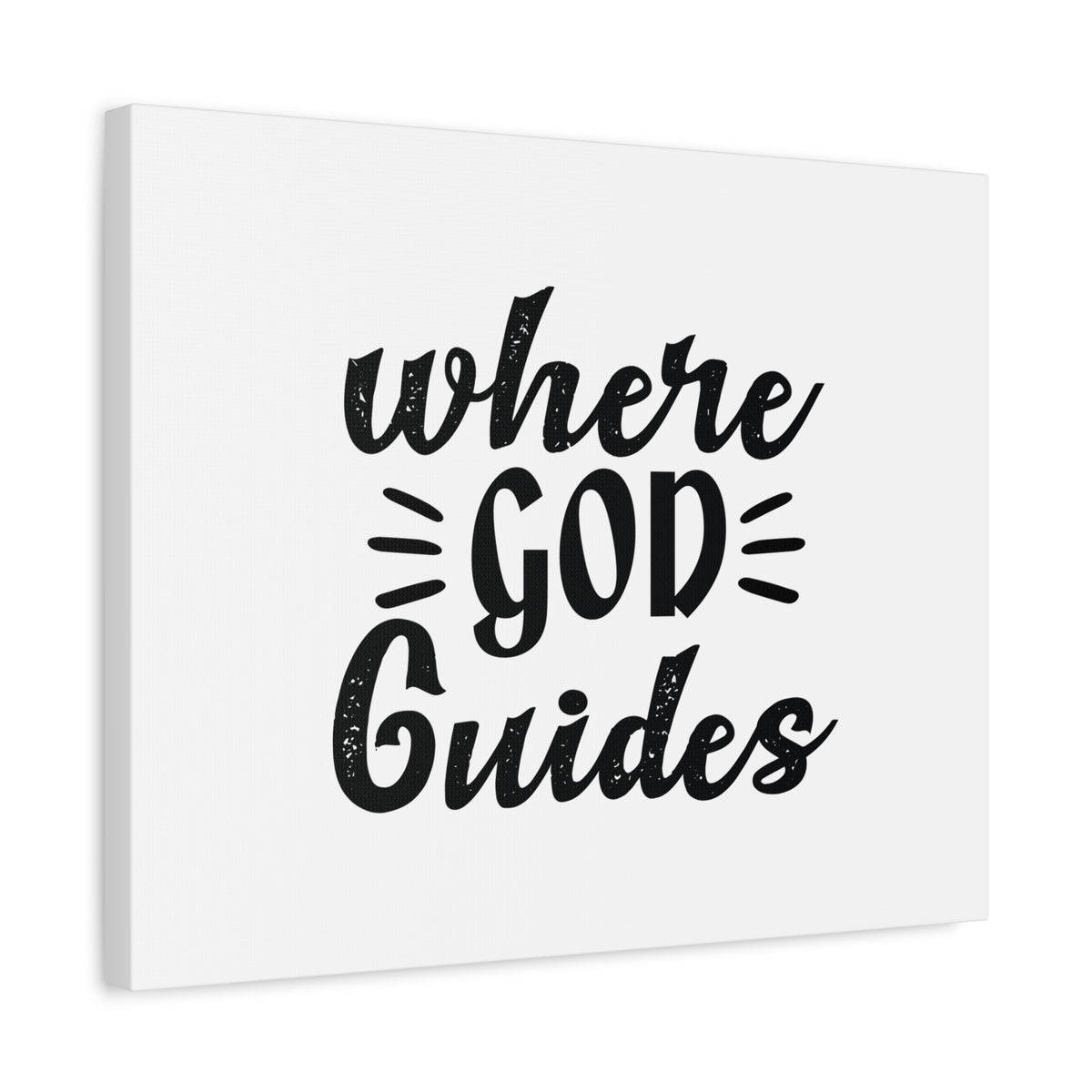 Scripture Canvas Where God Guides Psalms 32:8 Christian Wall Art Bible Verse Print Ready to Hang-Express Your Love Gifts