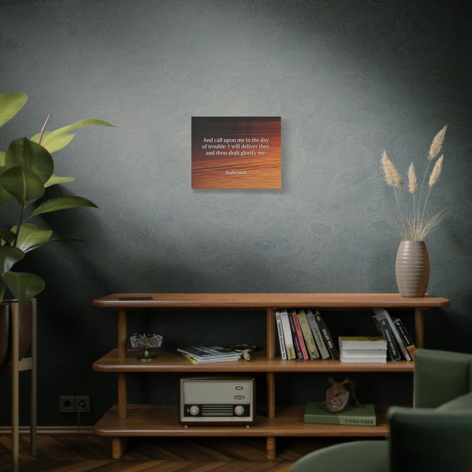 Scripture Walls Call On Me Psalm 50:15 Bible Verse Canvas Christian Wall Art Ready to Hang-Express Your Love Gifts