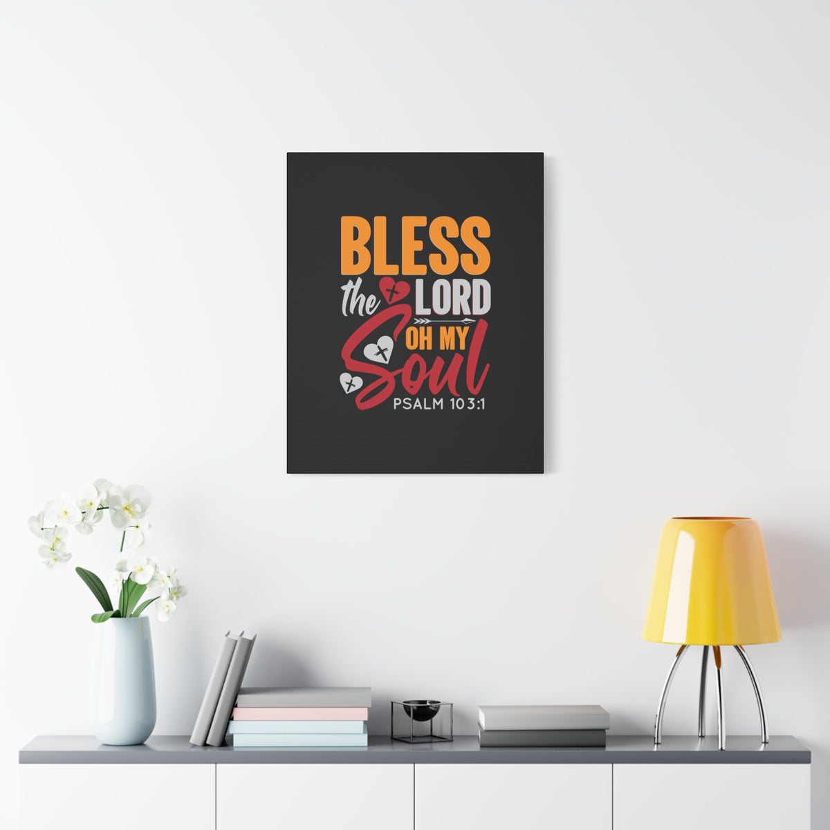 Scripture Walls Oh My Soul Psalm 103:1 Bible Verse Canvas Christian Wall Art Ready to Hang-Express Your Love Gifts