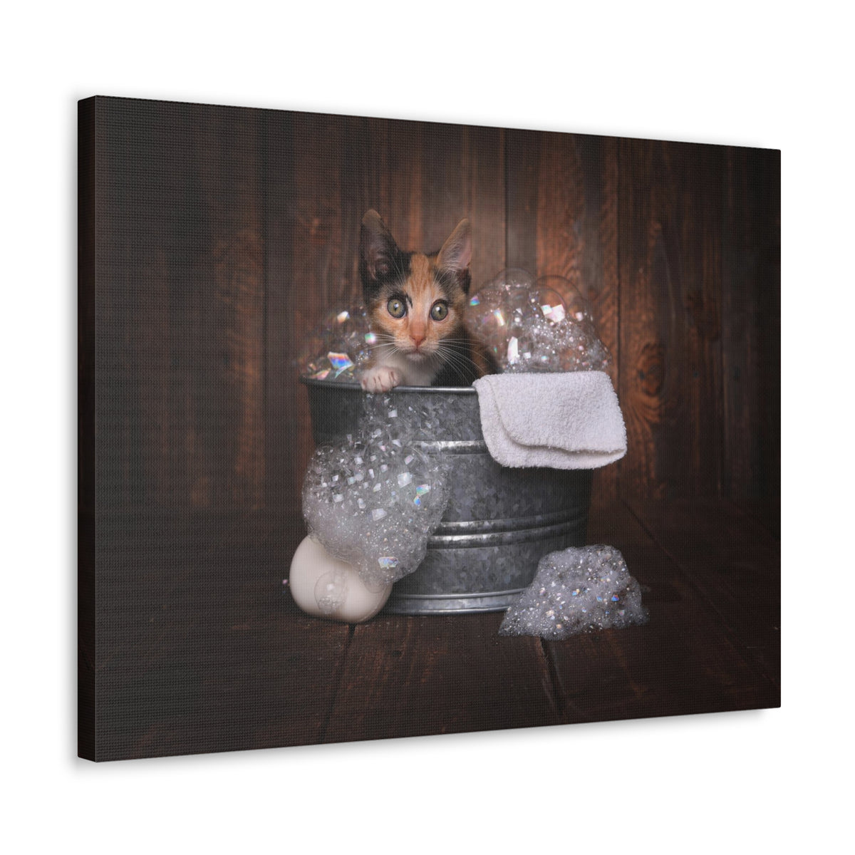 Cute Calico Bathee Canvas Wall Art for Home Decor Ready-to-Hang-Express Your Love Gifts