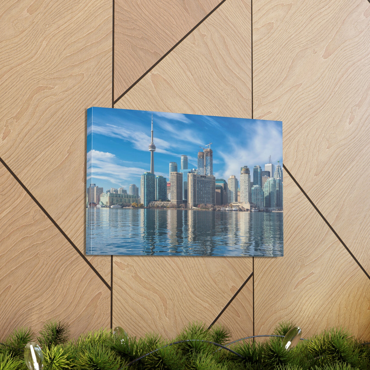 Toronto Daylight Skyline Canvas Artwork High-Quality Breathtaking Stunning Cityscape for Home Decor Ready to Hang-Express Your Love Gifts