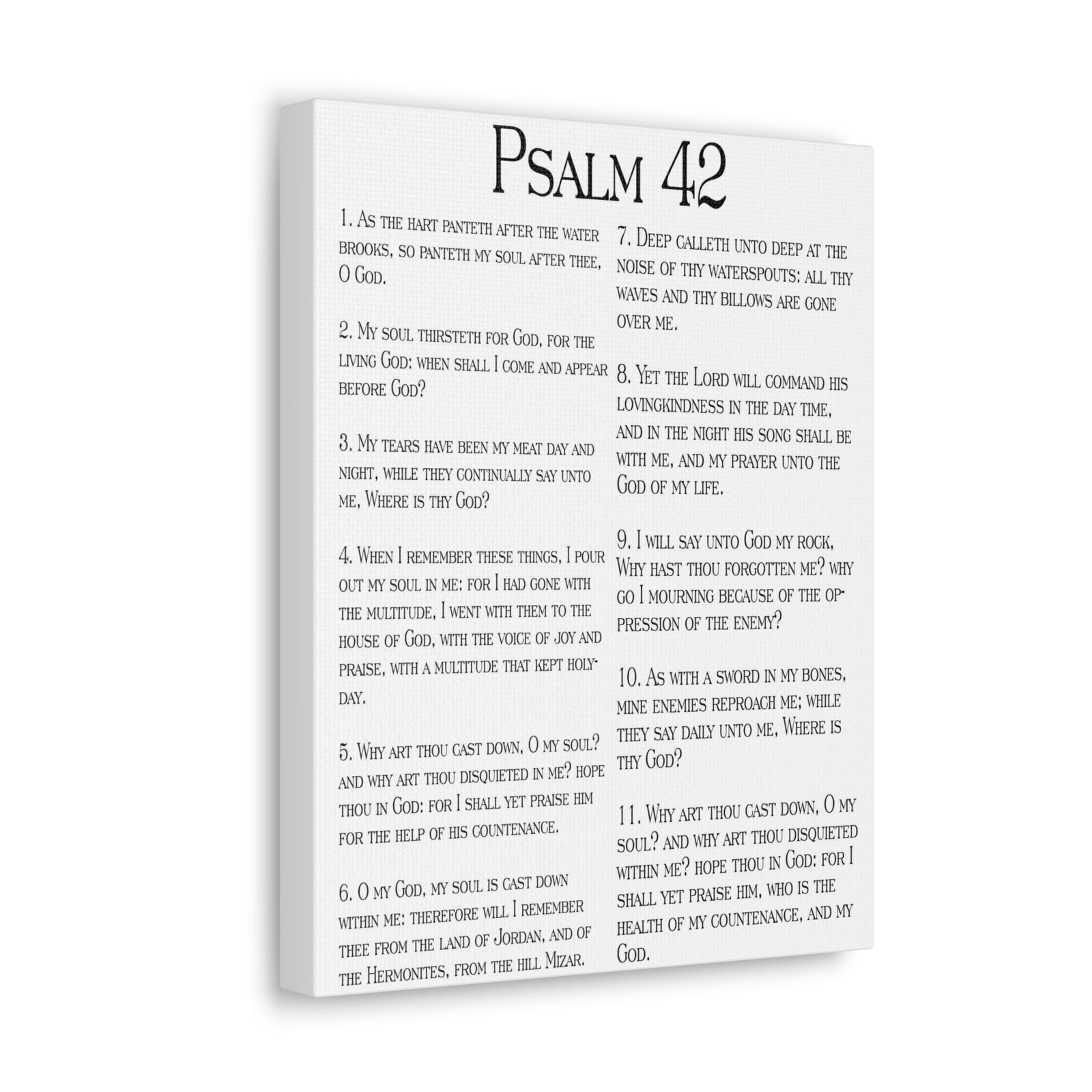 Scripture Walls Satisfy My Thirsty Soul Psalm 42:6 Christian Wall Art Print Ready to Hang-Express Your Love Gifts