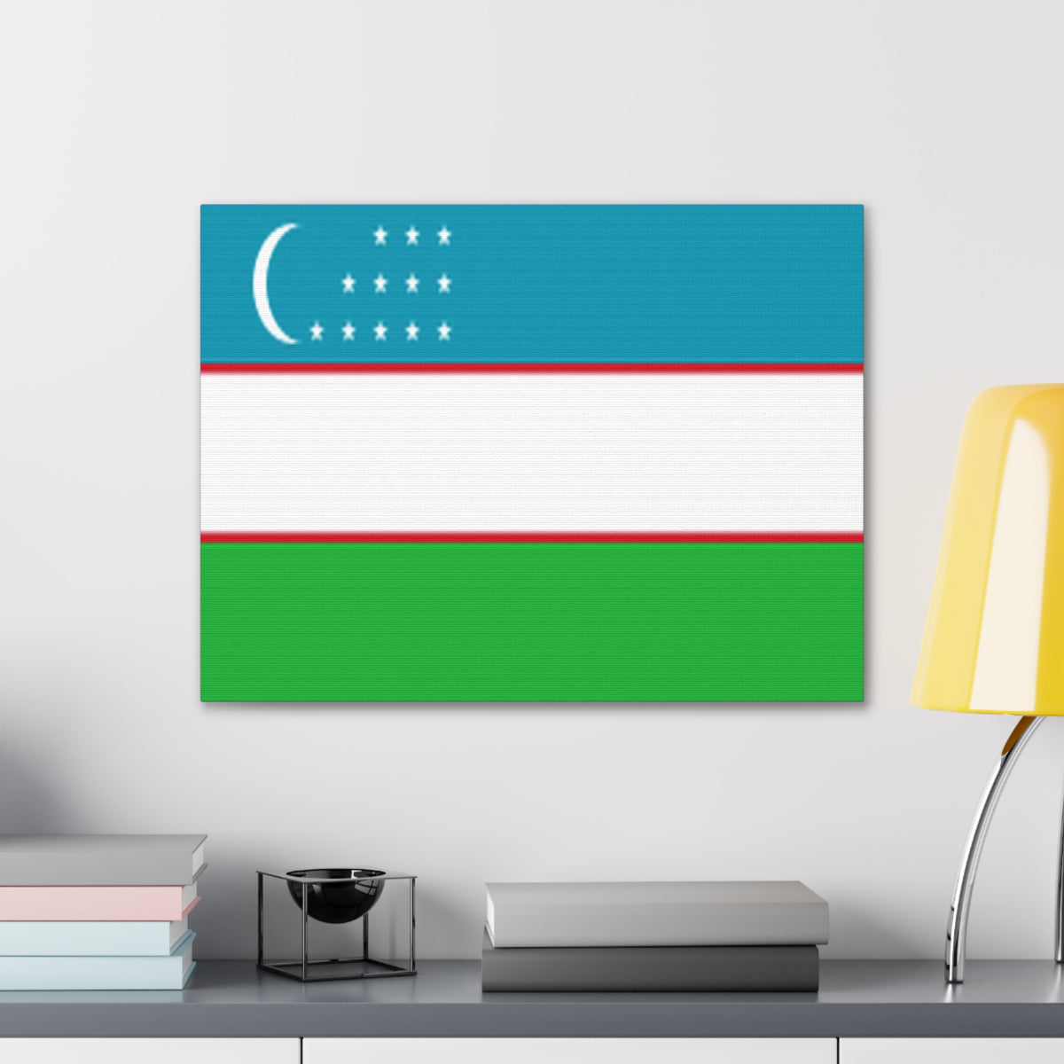 Uzbekistan Country Flag Canvas Vibrant Wall Art Unframed Home Decor-Express Your Love Gifts