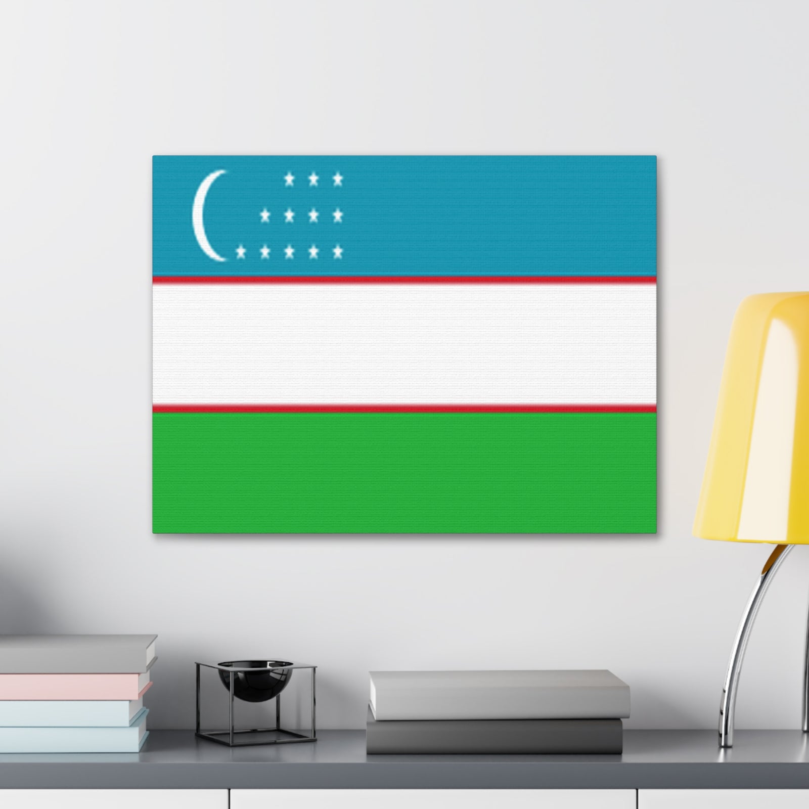 Uzbekistan Country Flag Canvas Vibrant Wall Art Unframed Home Decor-Express Your Love Gifts