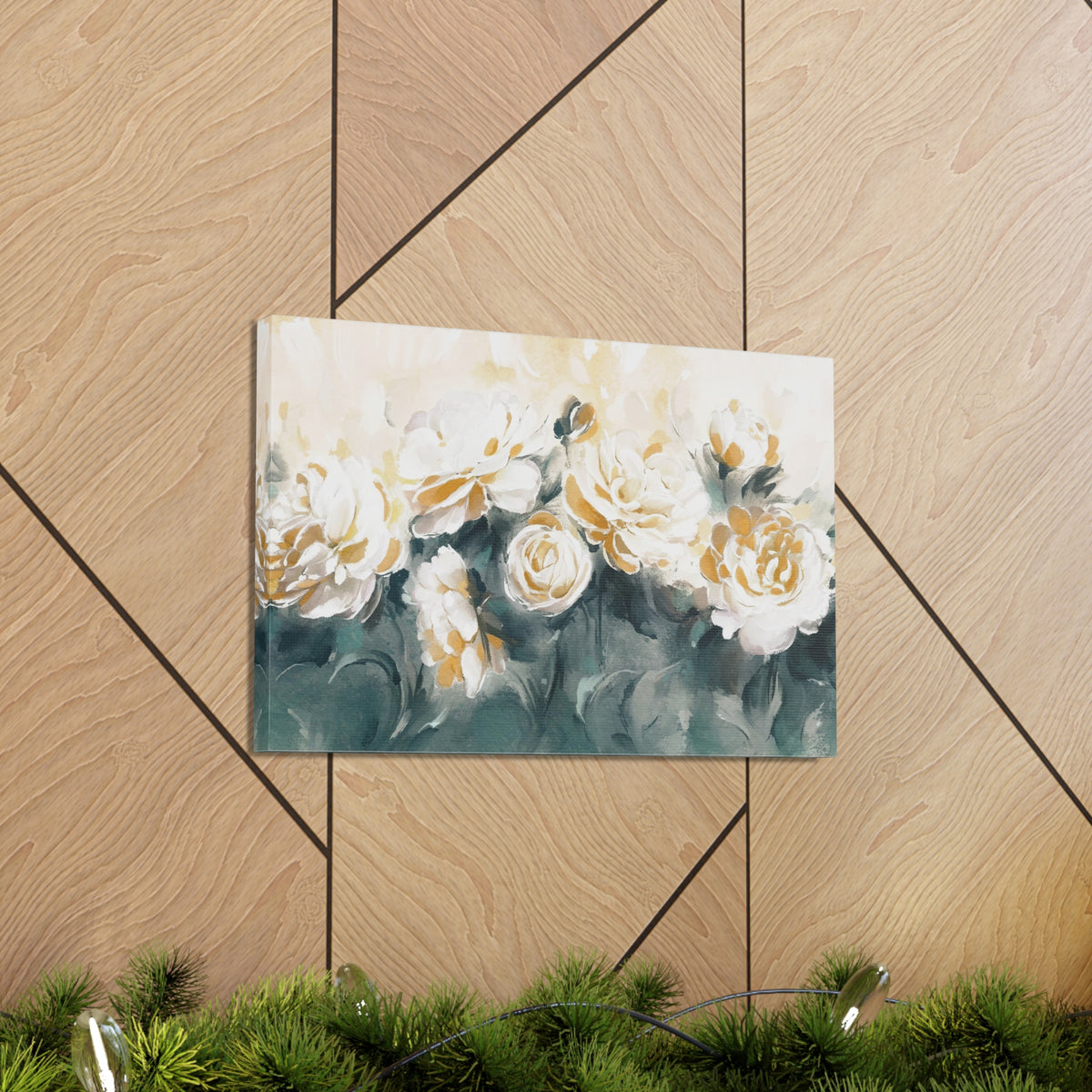 Painting With Flower Rose And Peonies Flower Canvas Wall Art for Home Decor Ready-to-Hang-Express Your Love Gifts