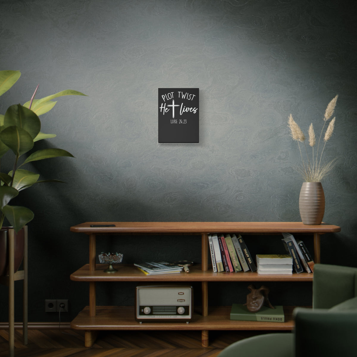 Scripture Walls Luke 24:23 Plot Twist Bible Verse Canvas Christian Wall Art Ready to Hang Unframed-Express Your Love Gifts