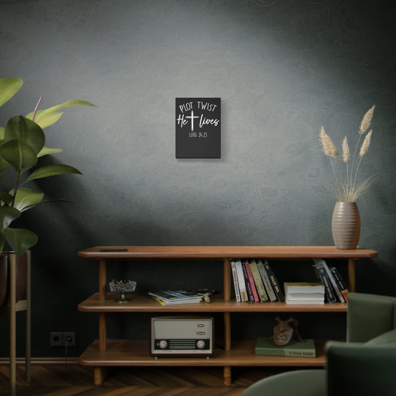 Scripture Walls Luke 24:23 Plot Twist Bible Verse Canvas Christian Wall Art Ready to Hang Unframed-Express Your Love Gifts