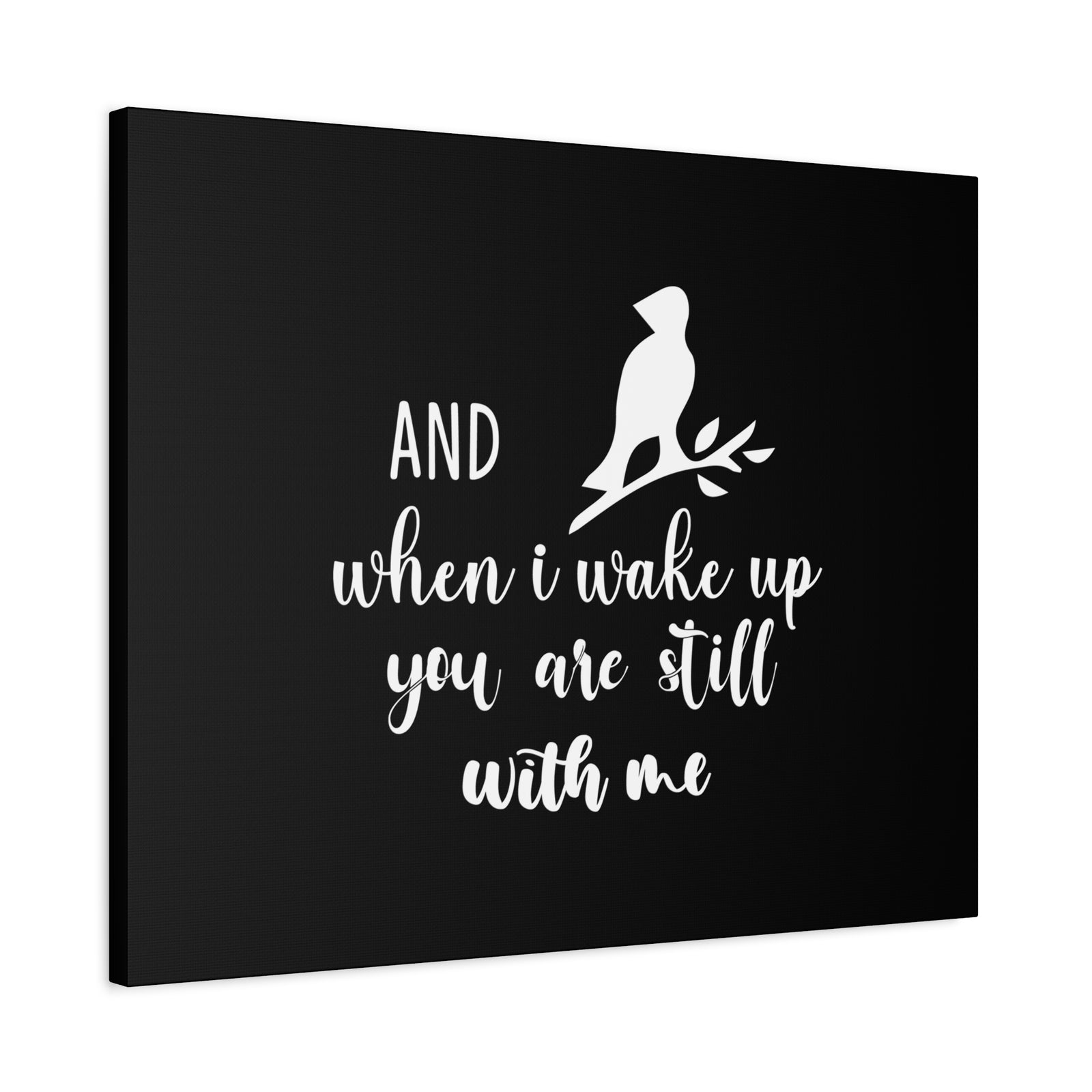 Scripture Canvas When I Wake Up, You Are Still With Me Psalm 139:18 Bird Christian Wall Art Bible Verse Print Ready to Hang-Express Your Love Gifts