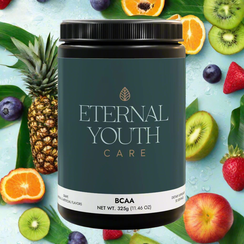Eternal Youth Care BCAA Supplement – Grape Flavor Muscle Recovery & Performance 325g (50 Servings)-Express Your Love Gifts