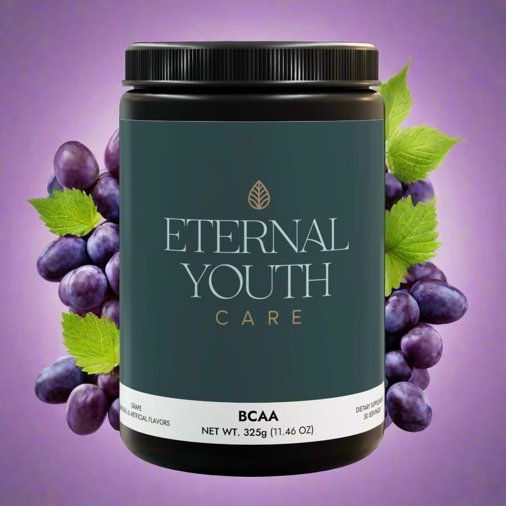 Eternal Youth Care BCAA Supplement – Grape Flavor Muscle Recovery & Performance 325g (50 Servings)-Express Your Love Gifts