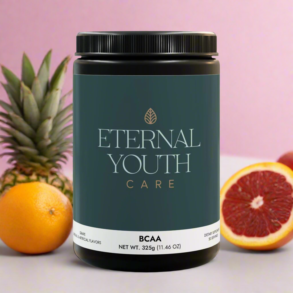 Eternal Youth Care BCAA Supplement – Grape Flavor Performance & Recovery Support Non-GMO, Corn-Free (325g 50 Servings)-Express Your Love Gifts