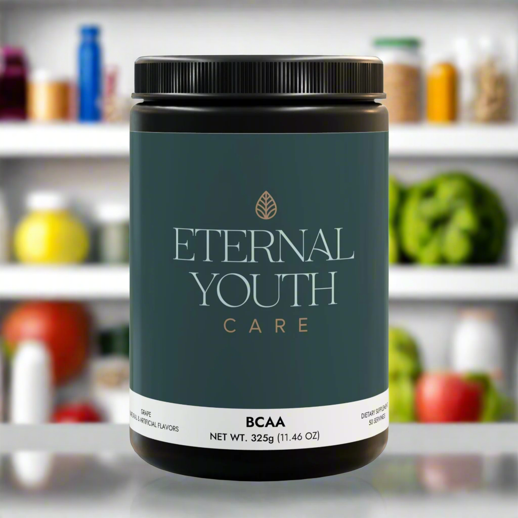 Eternal Youth Care BCAA Supplement – Grape Flavor Performance & Recovery Support Non-GMO, Corn-Free (325g 50 Servings)-Express Your Love Gifts