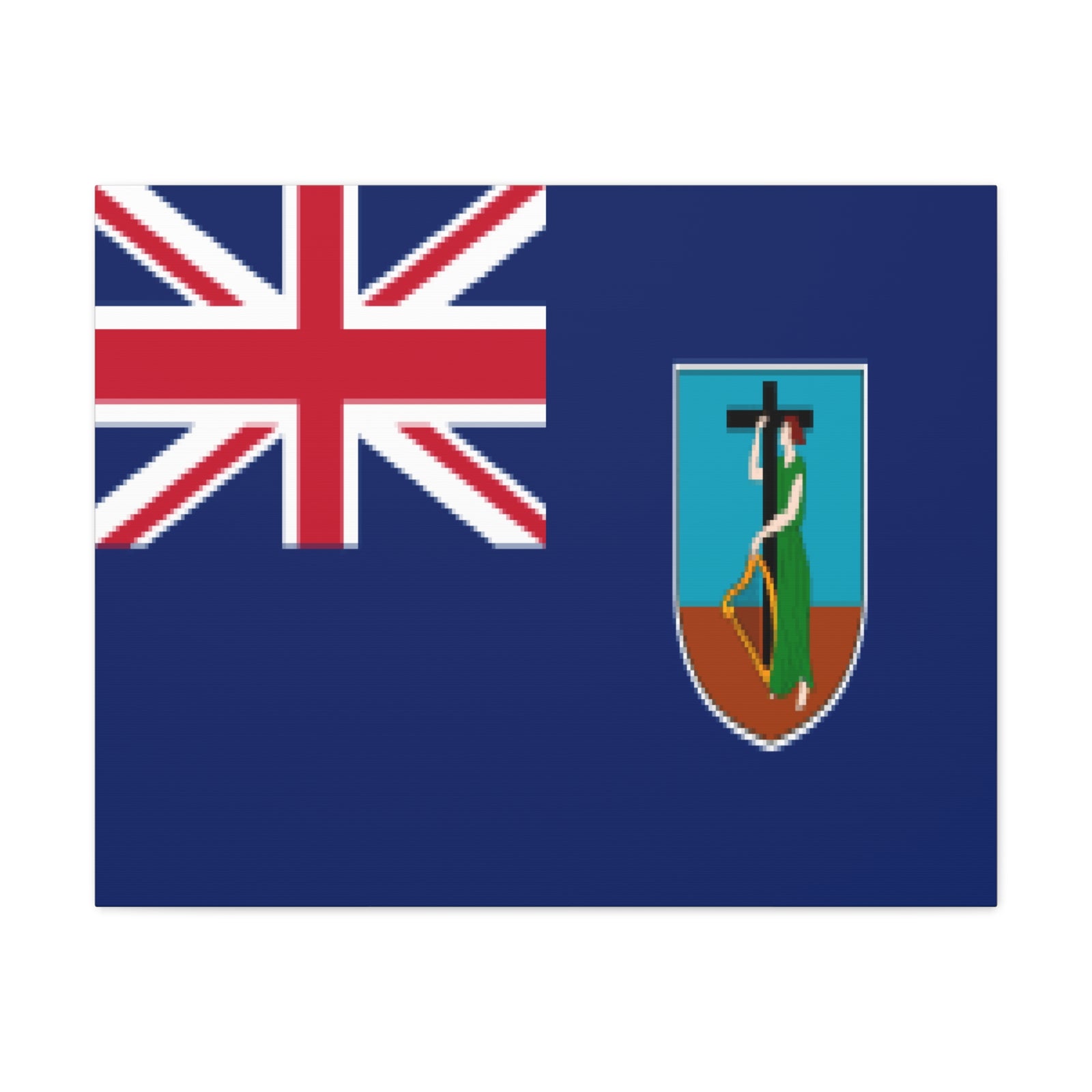 Montserrat Country Flag Canvas Vibrant Wall Art Unframed Home Decor-Express Your Love Gifts