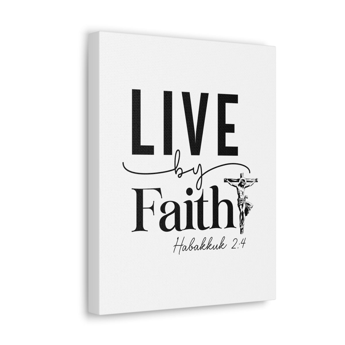 Scripture Walls Scripture Walls Live By Faith Bible Verse Canvas Christian Wall Art Ready to Hang Unframed-Express Your Love Gifts