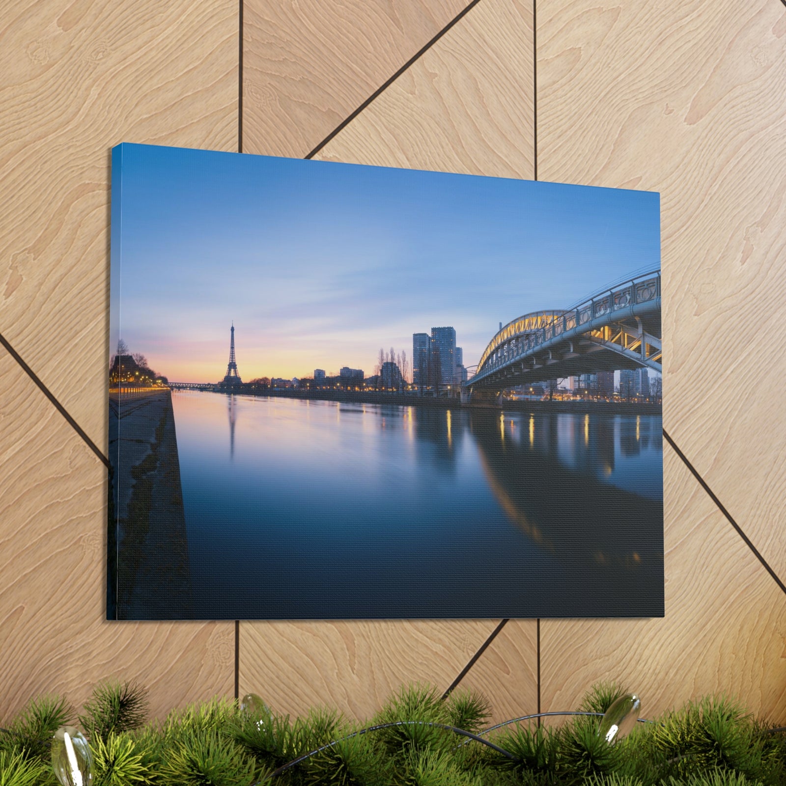Paris Night Skyline Canvas Artwork High-Quality Breathtaking Stunning Cityscape for Home Decor Ready to Hang-Express Your Love Gifts