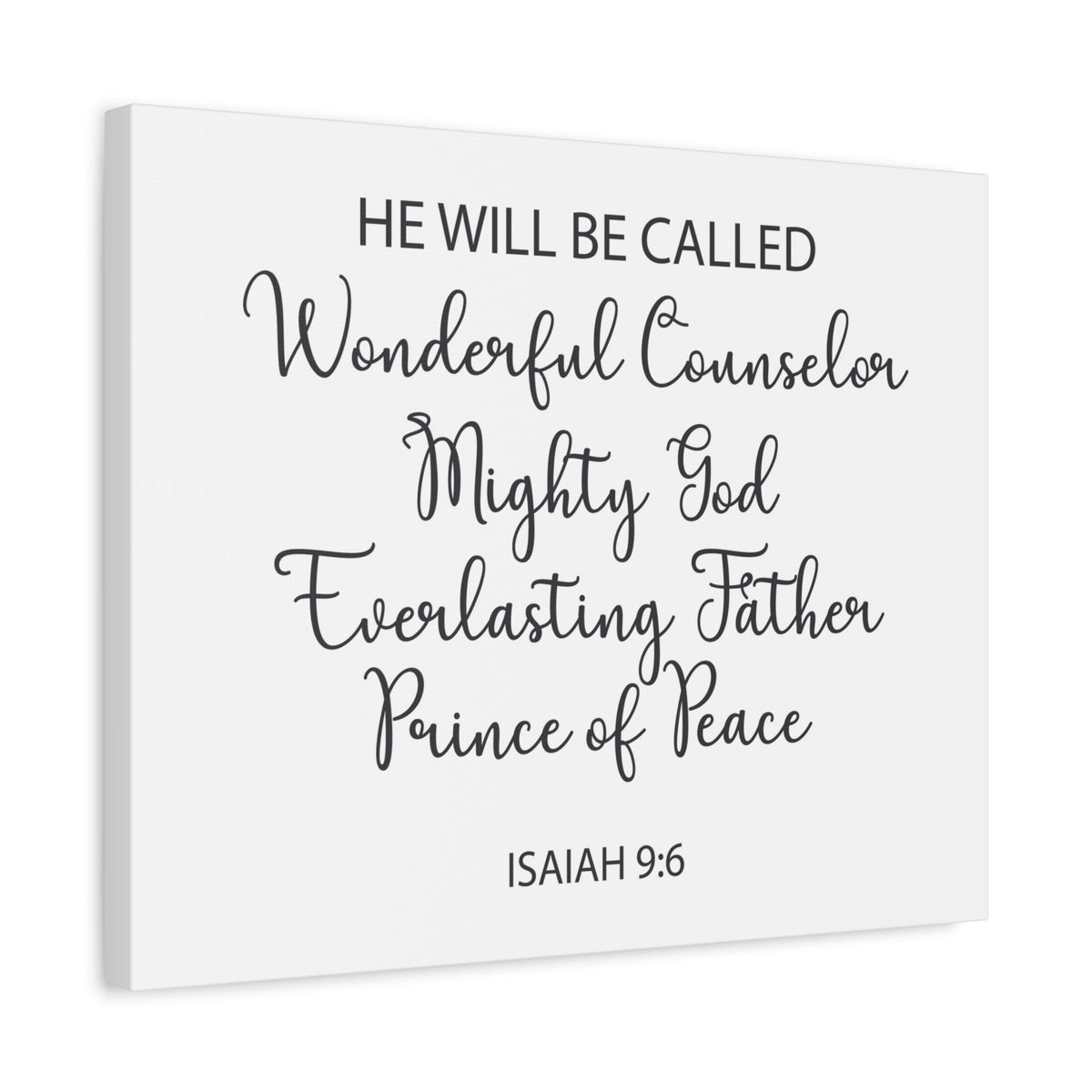 Scripture Walls Prince Of Peace Isaiah 9:6 Bible Verse Canvas Christian Wall Art Ready To Hang-Express Your Love Gifts