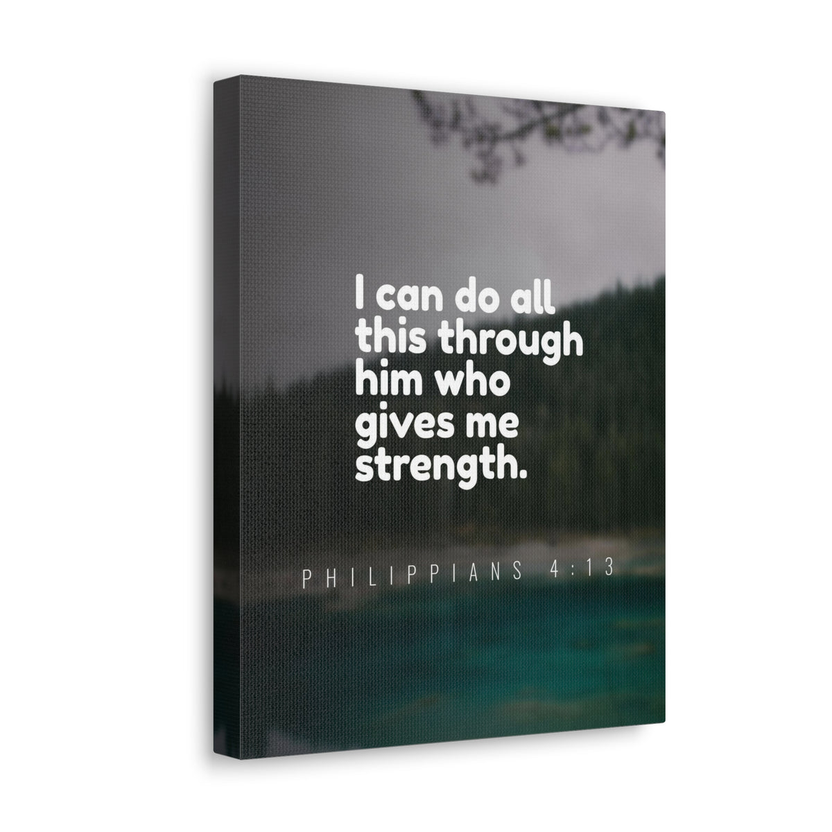 Scripture Canvas Do All This Philippians 4:13 Christian Wall Art Bible Verse Print Ready to Hang-Express Your Love Gifts
