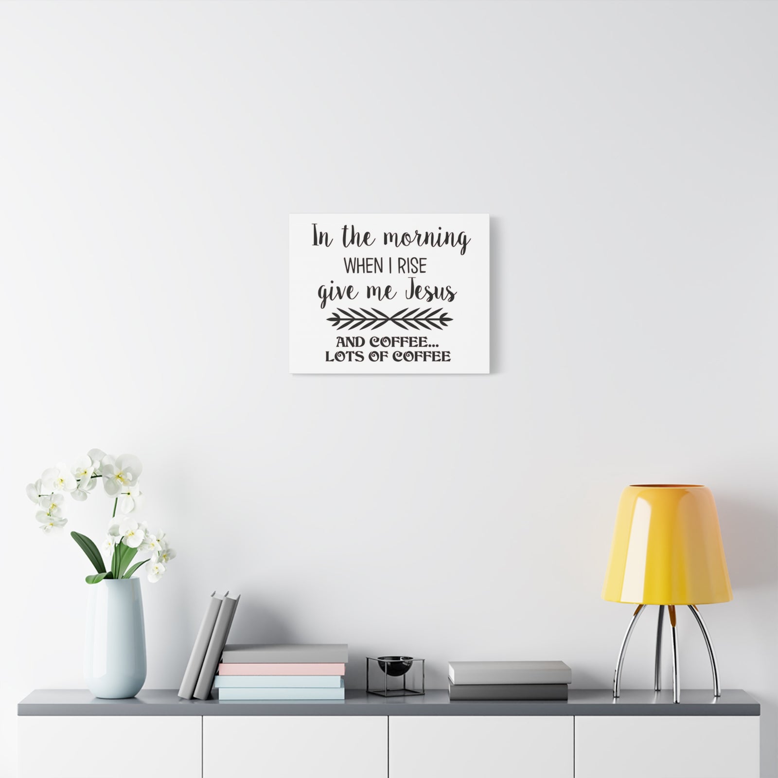 Scripture Canvas In The Morning When I Rise Psalm 59:6 Christian Wall Art Print Ready to Hang-Express Your Love Gifts
