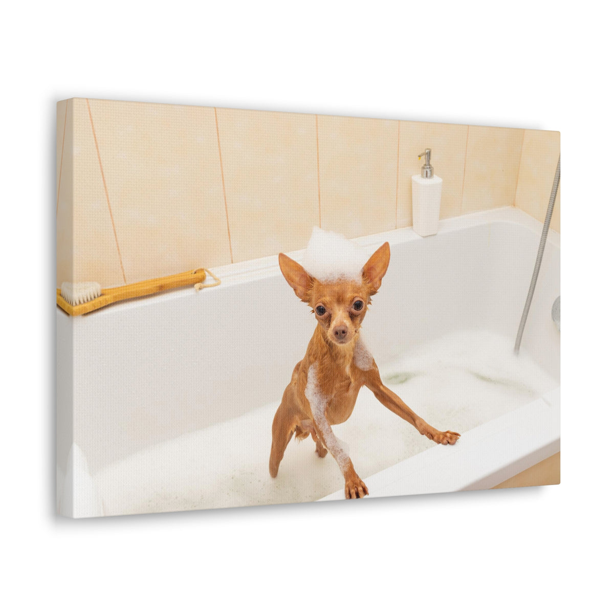 Cute Russkiy Toy Bath Canvas Wall Art for Home Decor Ready-to-Hang-Express Your Love Gifts