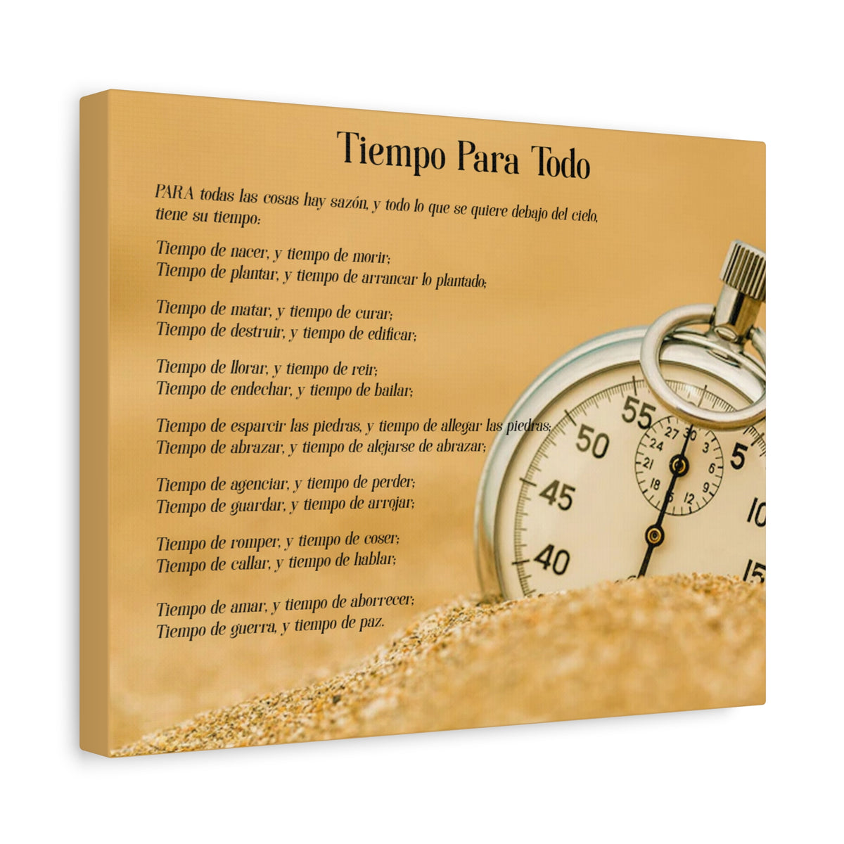 Scripture Walls Tiempo Para Todo Eclesiastés 3:5 Cuadros Cristianos Para Pared En Español, Christian Wall Decor In Spanish, Arte de Jesucristo,-Express Your Love Gifts