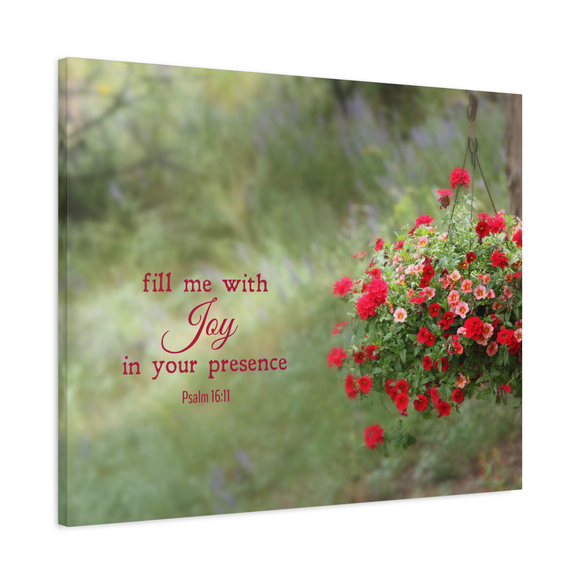 Scripture Canvas Your Presence Psalm 16:11 Christian Wall Art Bible Verse Print Ready to Hang-Express Your Love Gifts