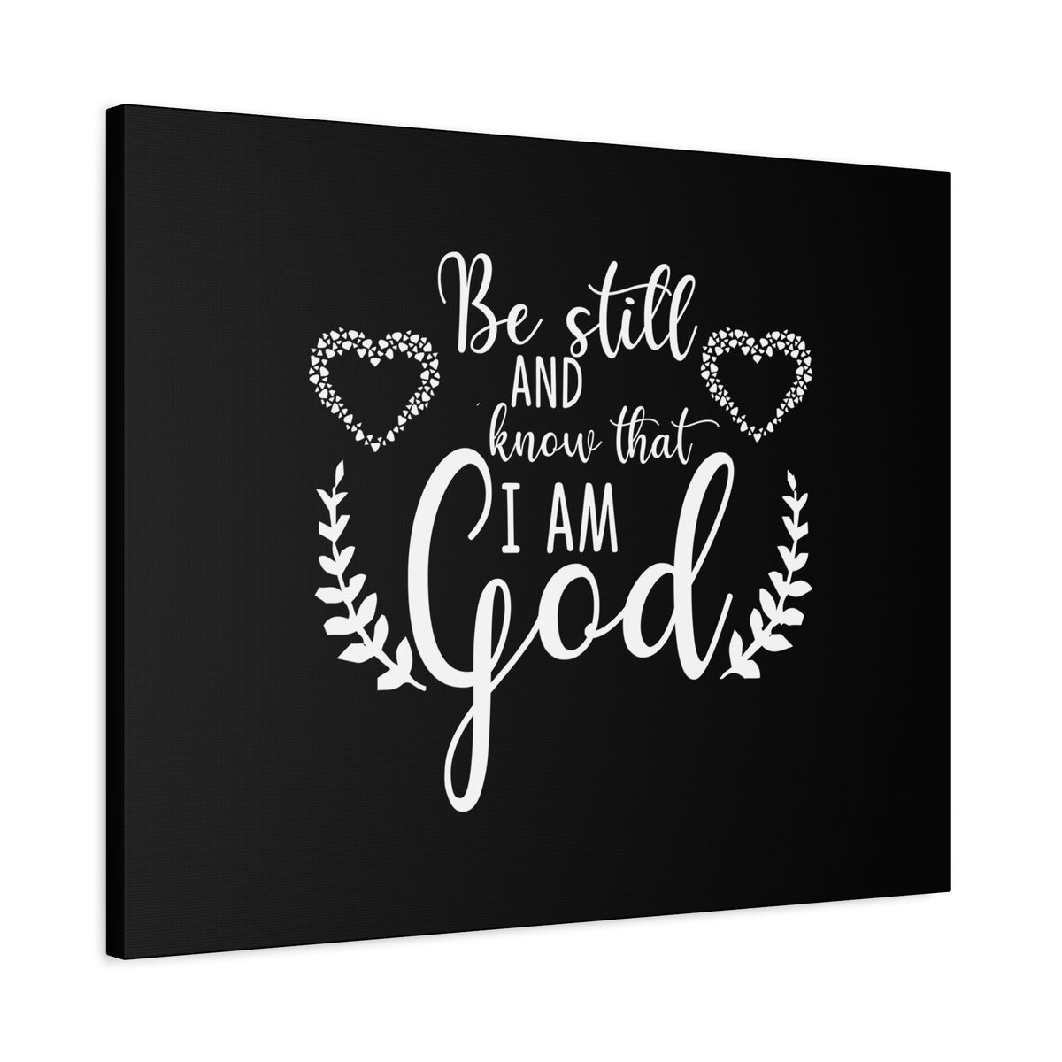Scripture Canvas Be Still And Know That I Am God Psalm 46:10 Christian Wall Art Bible Verse Print Ready to Hang-Express Your Love Gifts