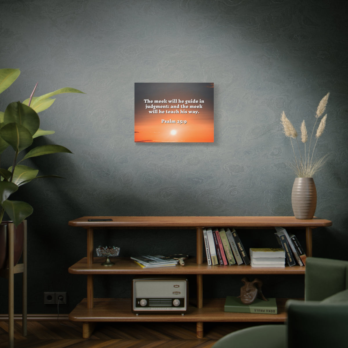 Scripture Walls Guide In Judgement Psalm 25:9 Bible Verse Canvas Christian Wall Art Ready to Hang-Express Your Love Gifts