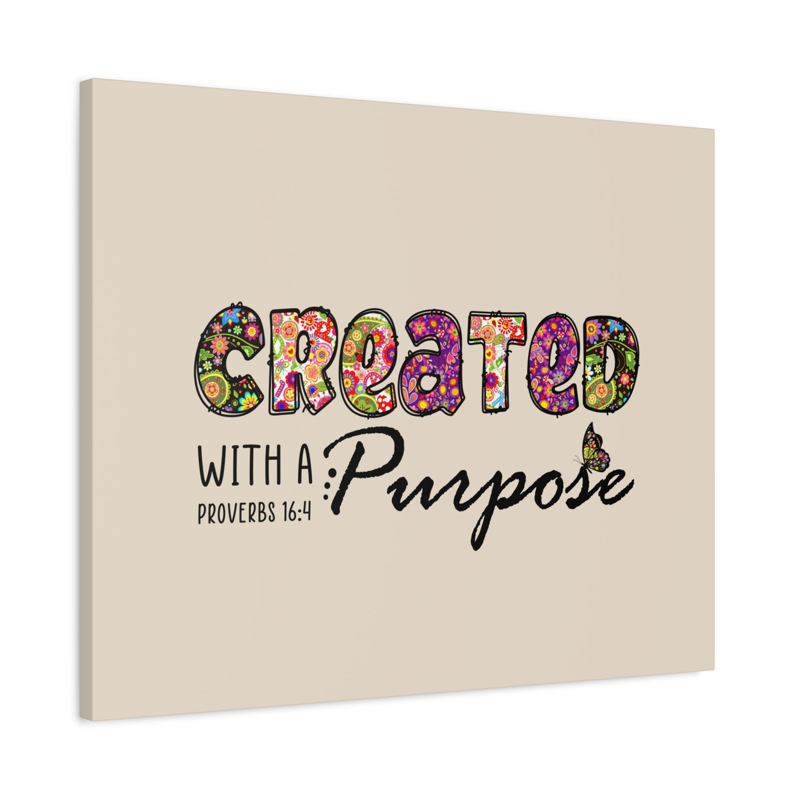 Scripture Walls With A Purpose Proverbs 16:4 Bible Verse Canvas Christian Wall Art Ready to Hang-Express Your Love Gifts