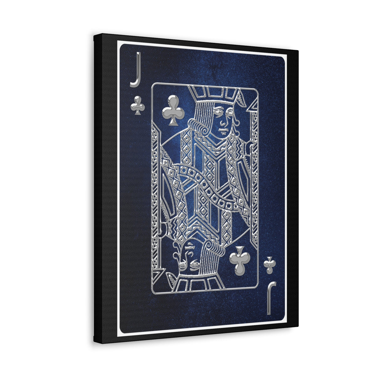 Jack Of Clubs Space Background Playing Card Canvas Wall Art for Home Decor Ready-to-Hang-Express Your Love Gifts