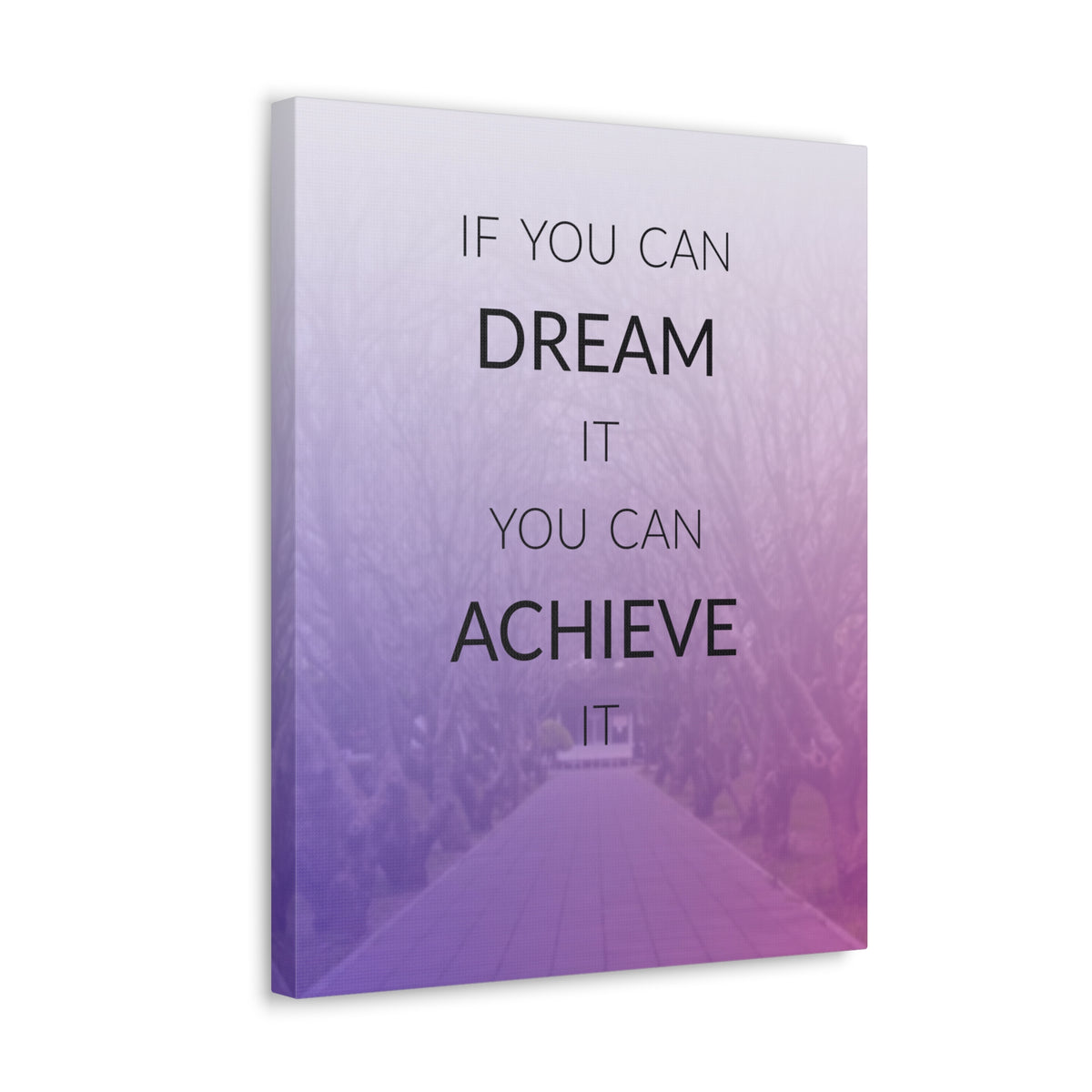 Inspirational Quote Canvas If You Can Dream Motivational Print Ready to Hang Artwork-Express Your Love Gifts