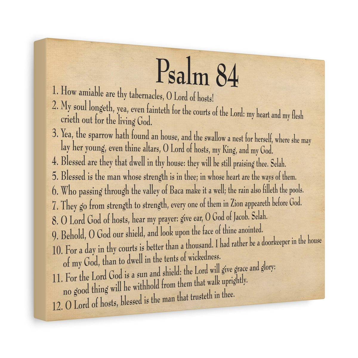 Scripture Walls Dwelling In God's Presence Psalm 84:4 Christian Wall Art Bible Verse Print Ready to Hang-Express Your Love Gifts