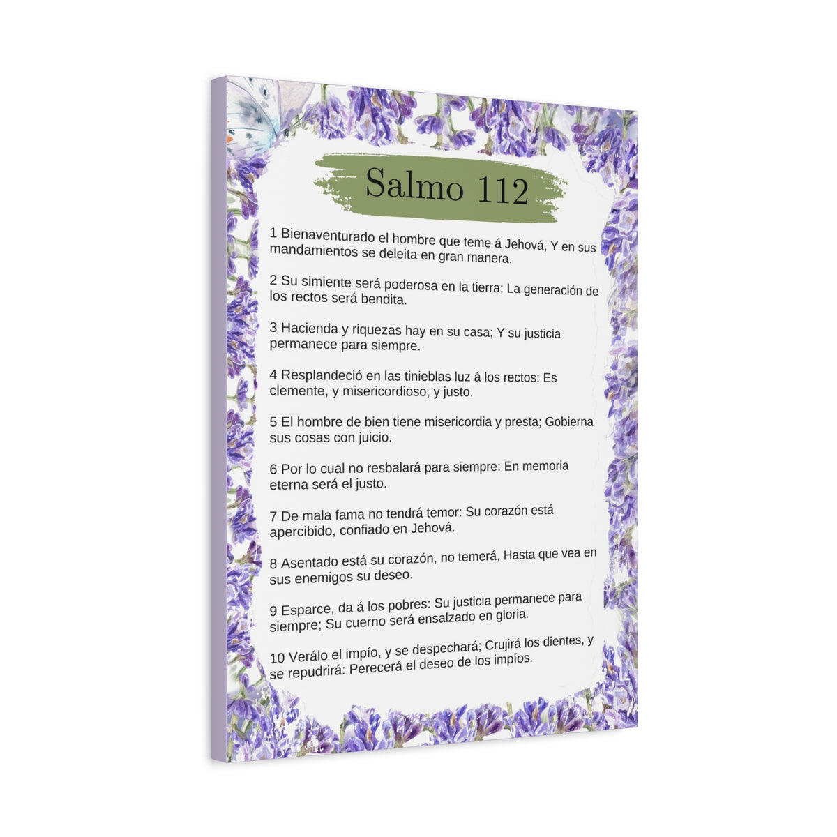 Salmo 112 Impresión De Arte Cristiano en la Pared Lista Para Colgar-Express Your Love Gifts