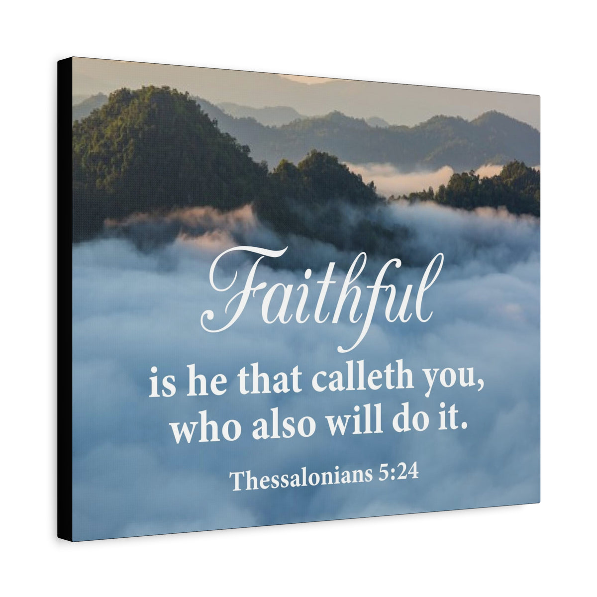Bible Verse Canvas Faithful 1 Thessalonians 5:24 Wall Art Christian Home Decor-Express Your Love Gifts