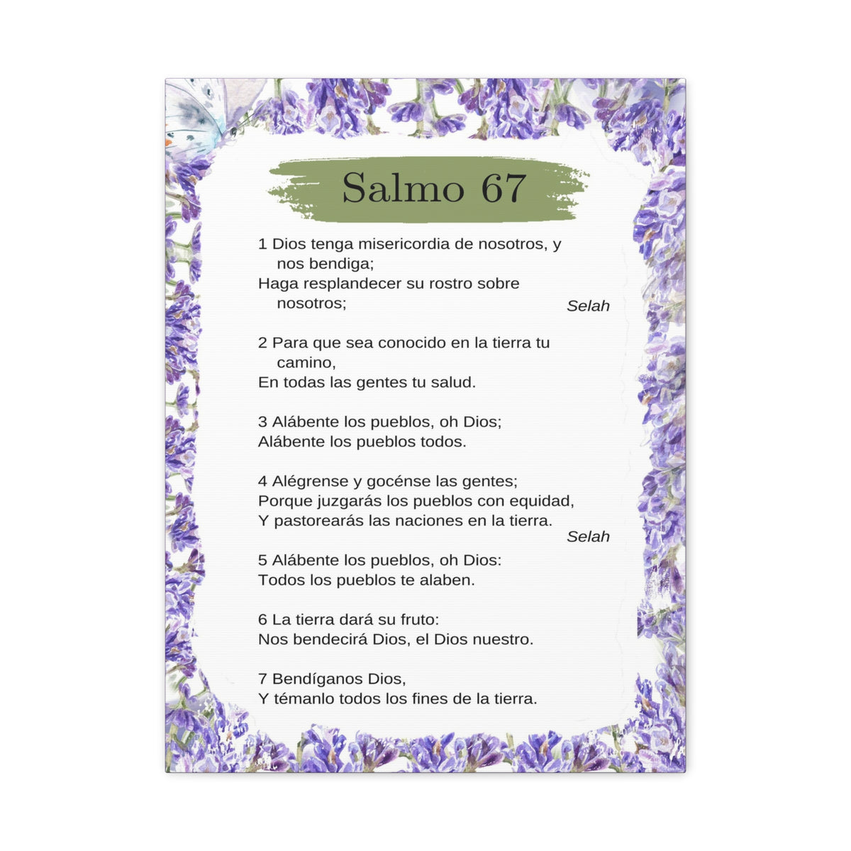 Salmo 67 Impresión De Arte Cristiano en la Pared Lista Para Colgar-Express Your Love Gifts