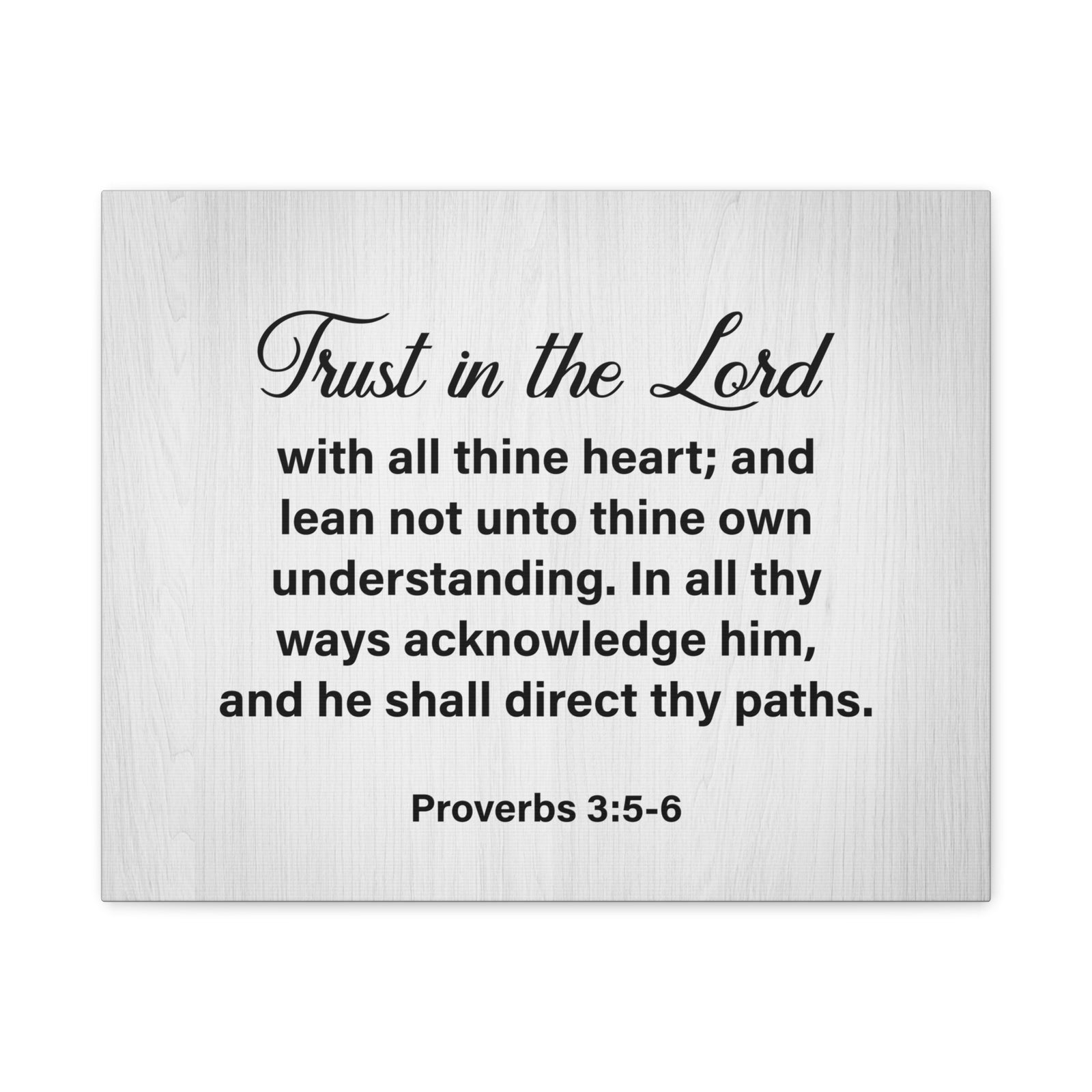 Bible Verse Canvas Trust in the Lord Proverbs 3:5-6 Wall Art Christian Home Decor-Express Your Love Gifts