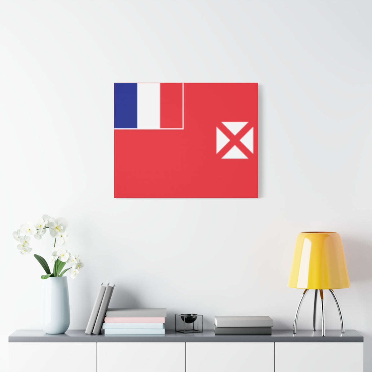Wallis and Futuna Country Flag Canvas Vibrant Wall Art Unframed Home Decor-Express Your Love Gifts