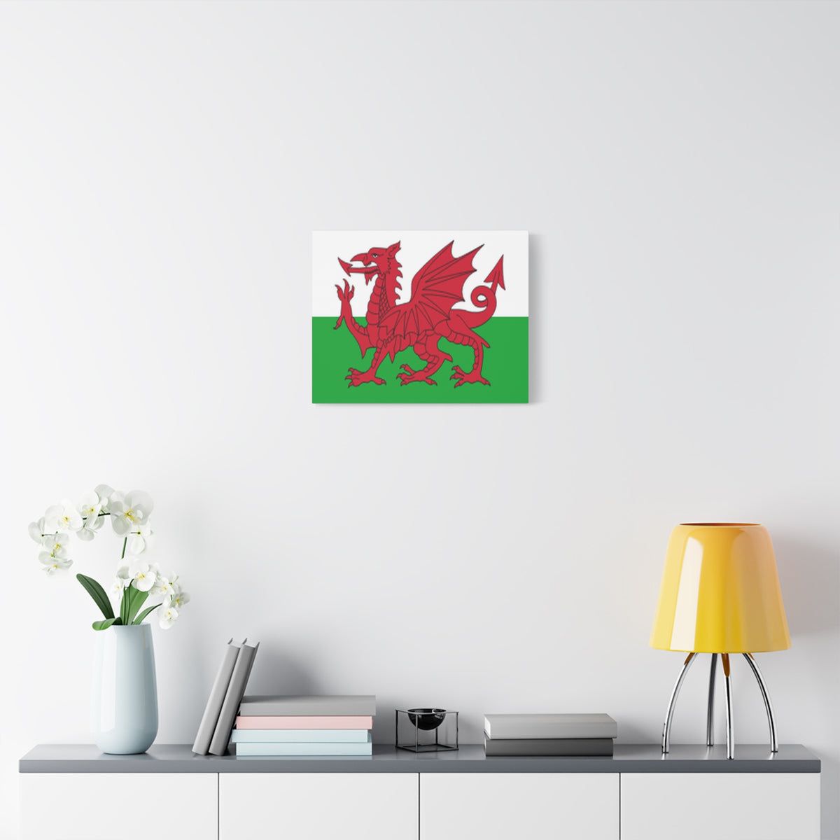 Wales Country Flag Canvas Vibrant Wall Art Unframed Home Decor-Express Your Love Gifts