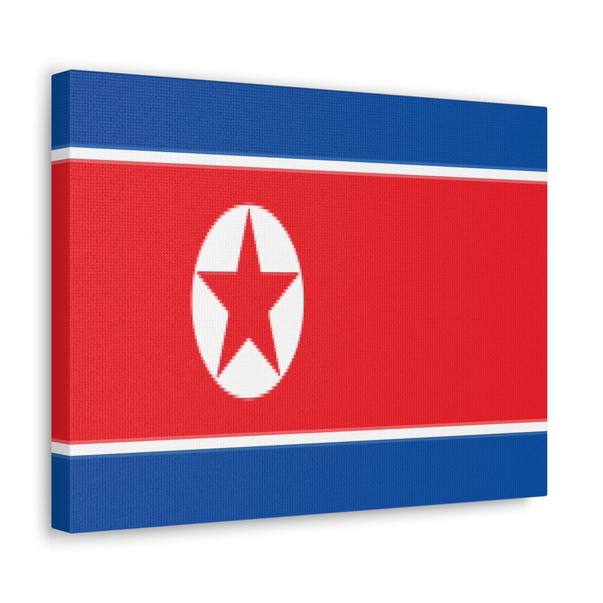 North Korea Country Flag Canvas Vibrant Wall Art Unframed Home Decor-Express Your Love Gifts
