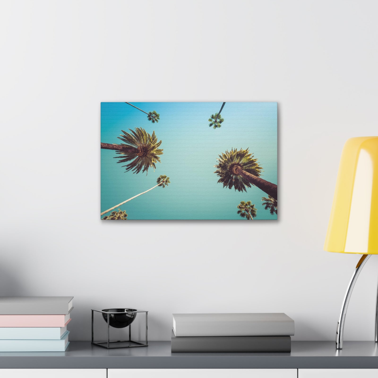 Los Angeles Palm Trees Modern Multicolor Scenic Nature Photography Canvas Home Office Decor Ready to Hang-Express Your Love Gifts