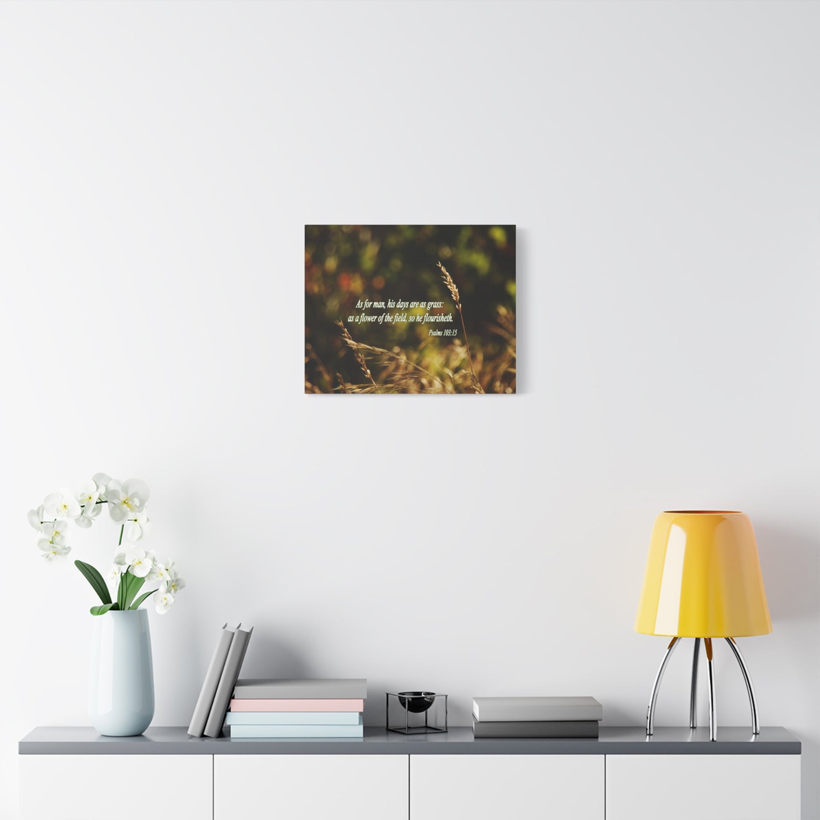 Scripture Walls Flower Of The Field Psalms 103:15 Bible Verse Canvas Christian Wall Art Bible Verse Print Ready To Hang-Express Your Love Gifts