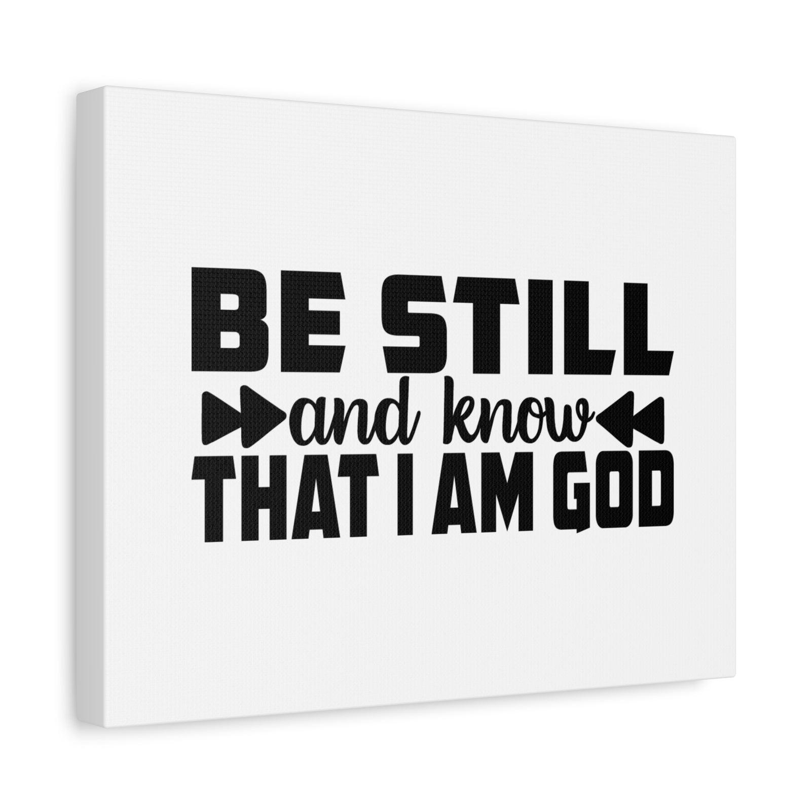 Scripture Canvas Be Still And Know Psalm 46:10 Christian Wall Art Bible Verse Print Ready to Hang-Express Your Love Gifts