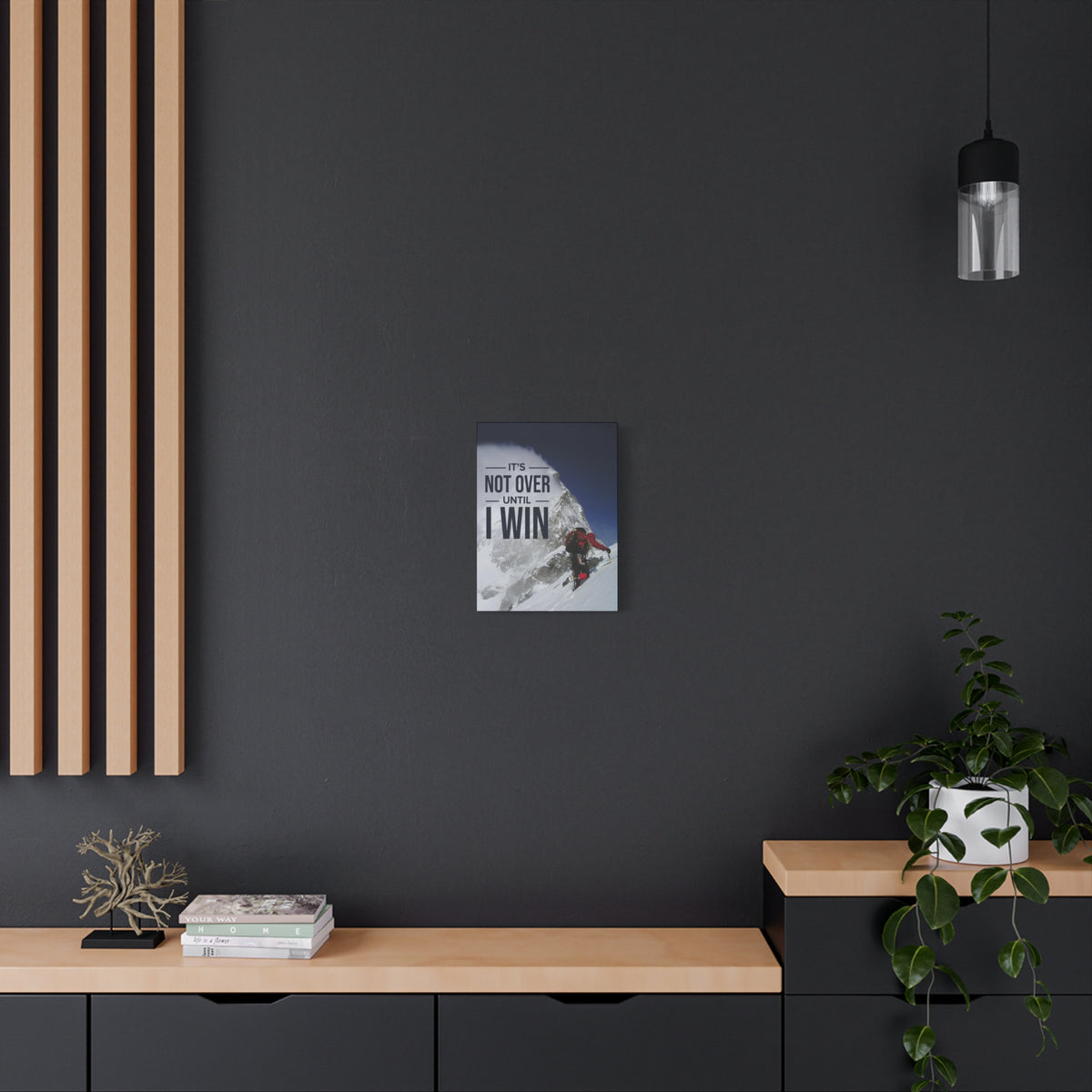 It's Not Over Till I Win Motivational Verse Inspiring Wall Art-Express Your Love Gifts