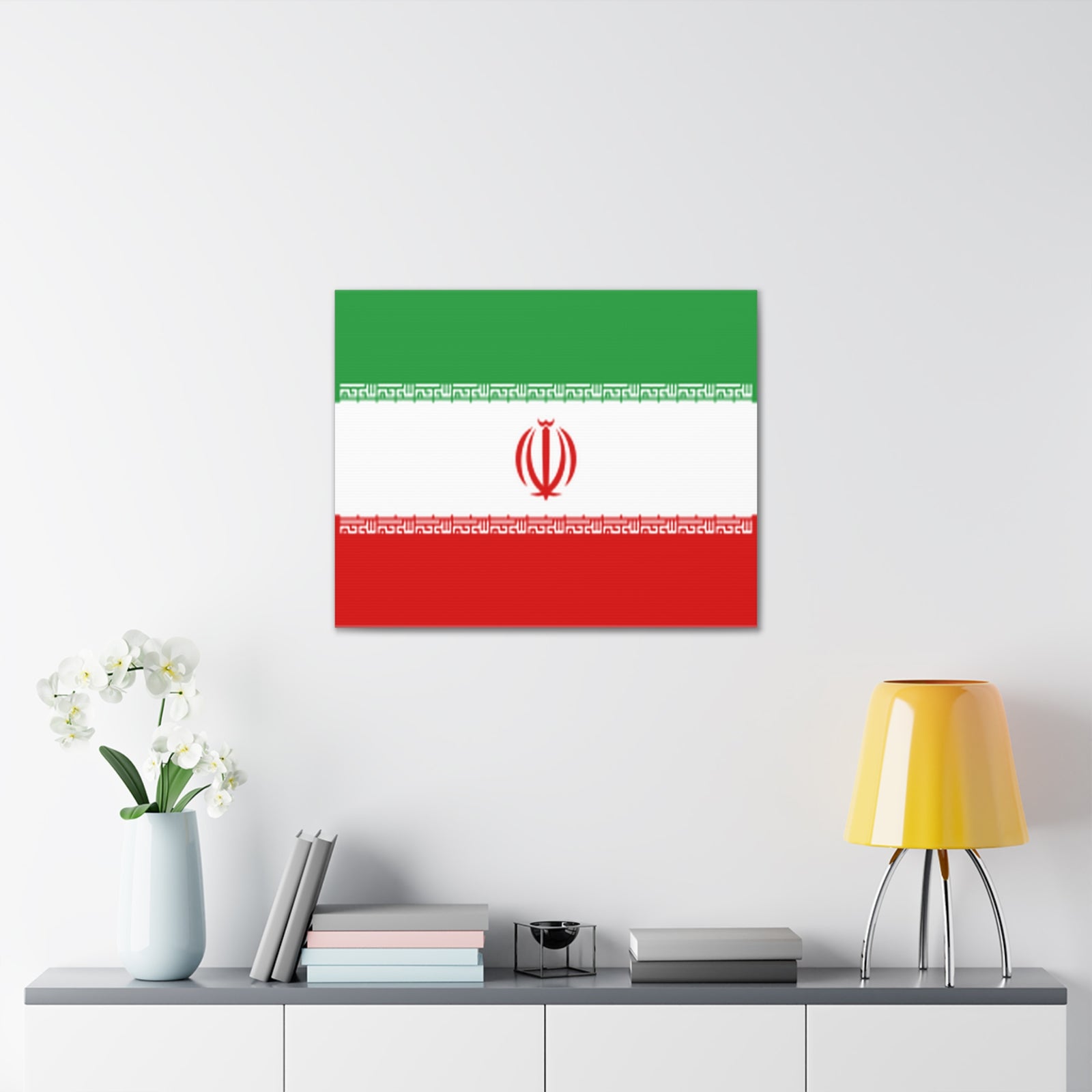 Iran Country Flag Canvas Vibrant Wall Art Unframed Home Decor-Express Your Love Gifts