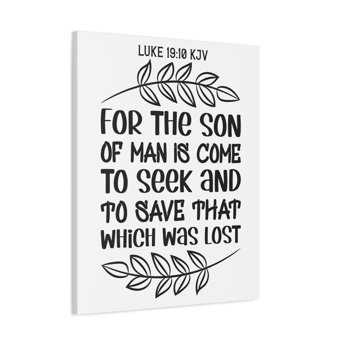 Scripture Walls For The Son Of Man Is Come Luke 19:10 Bible Verse Canvas Christian Wall Art Ready To Hang