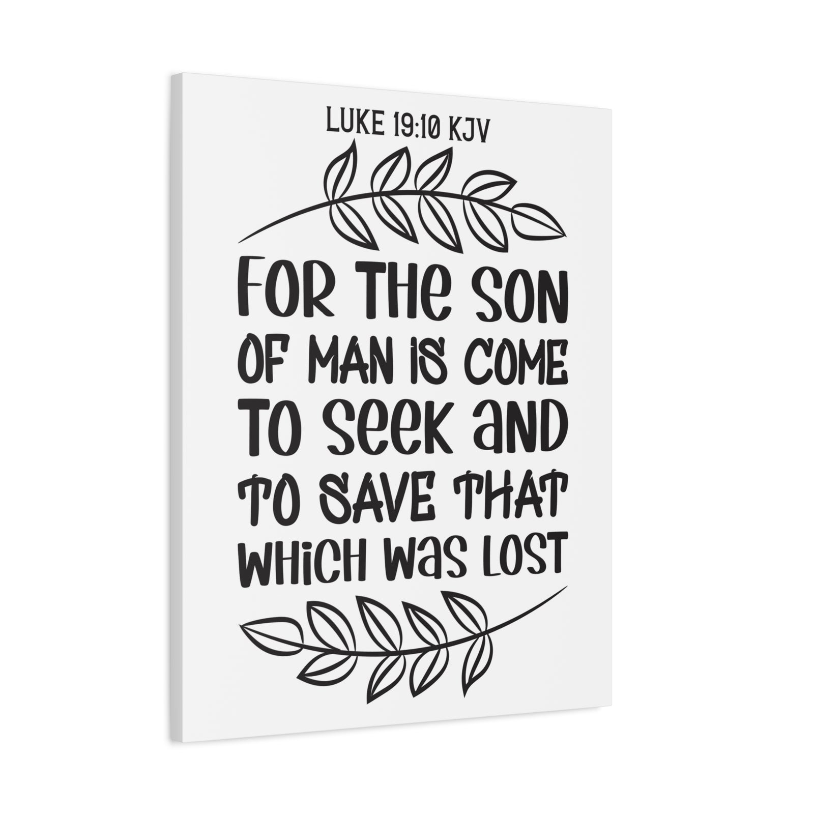 Scripture Walls For The Son Of Man Is Come Luke 19:10 Bible Verse Canvas Christian Wall Art Ready To Hang