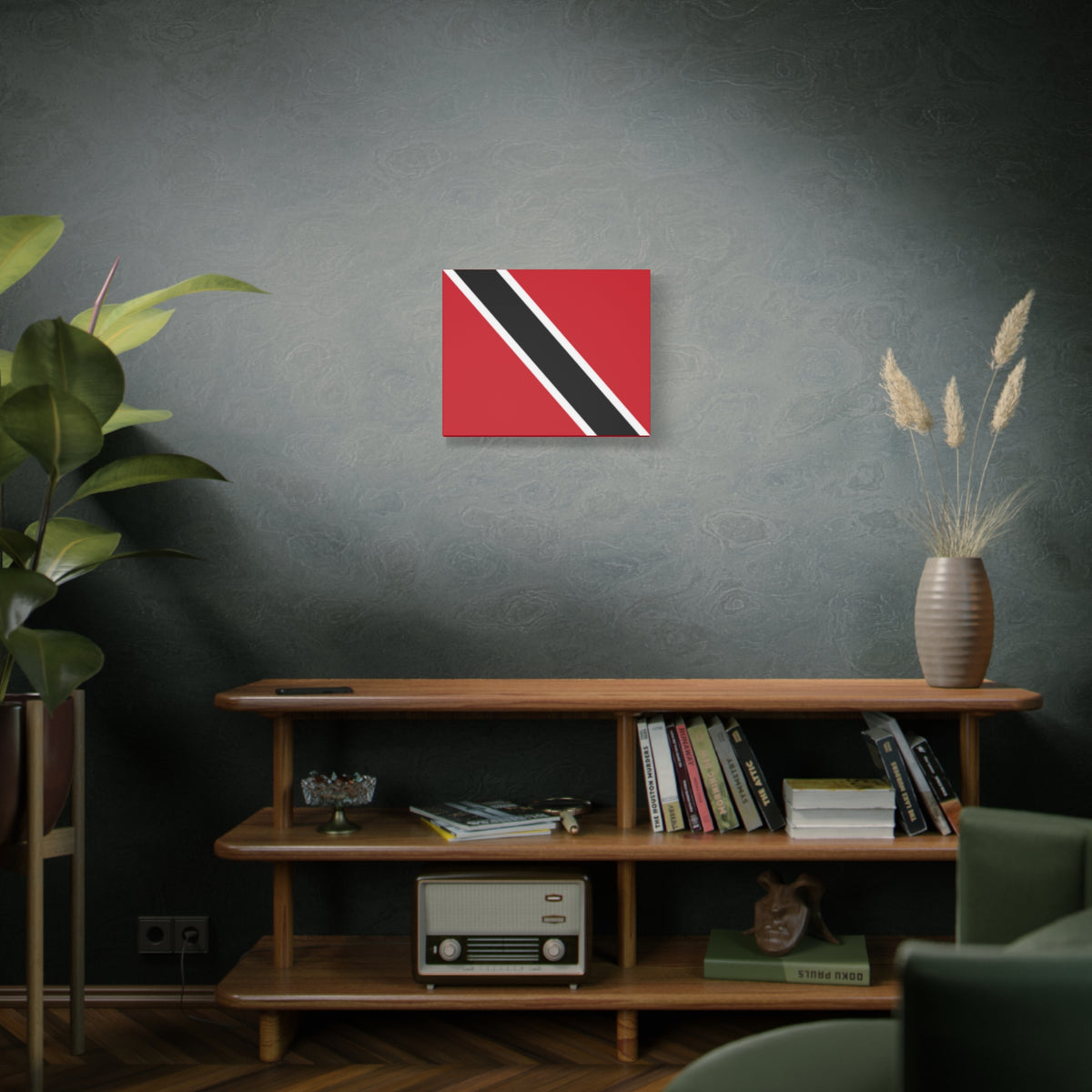 Trinidad and Tobago Country Flag Canvas Vibrant Wall Art Unframed Home Decor-Express Your Love Gifts